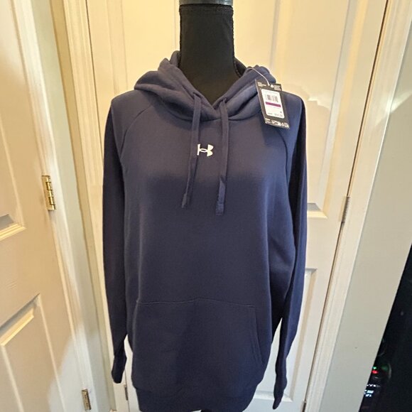 Under Armour Tops - NWT women's Under Armour pullover hoodie in blue, size 2XL,